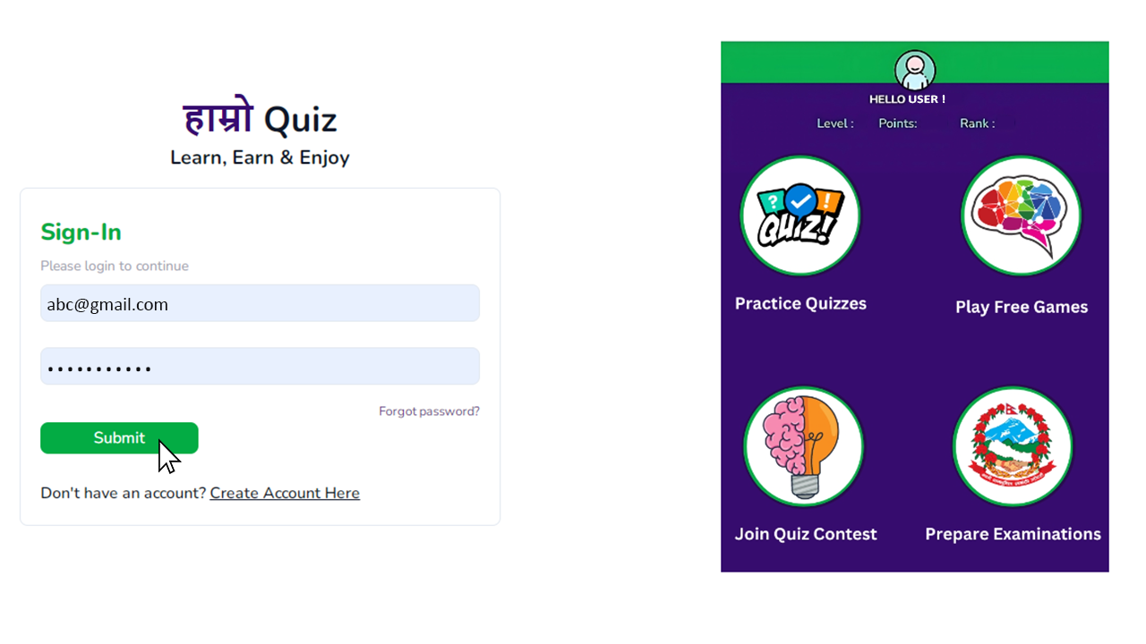 Hamro Quiz logo